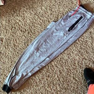 Gray Reebok sweatpants